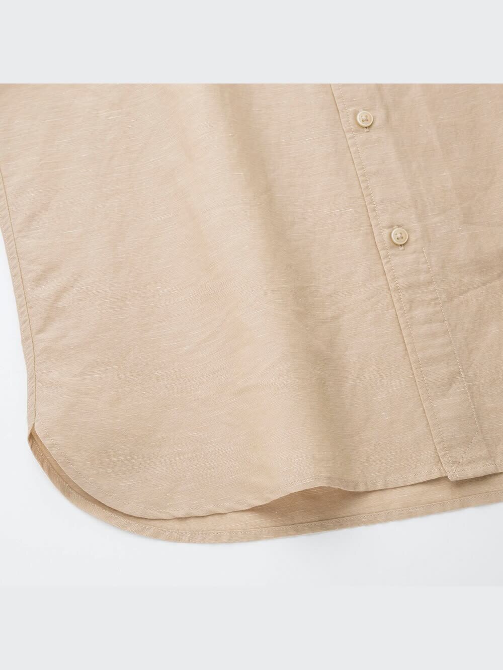 ユニクロ公式 | リネンコットンスタンドカラーシャツ（長袖）