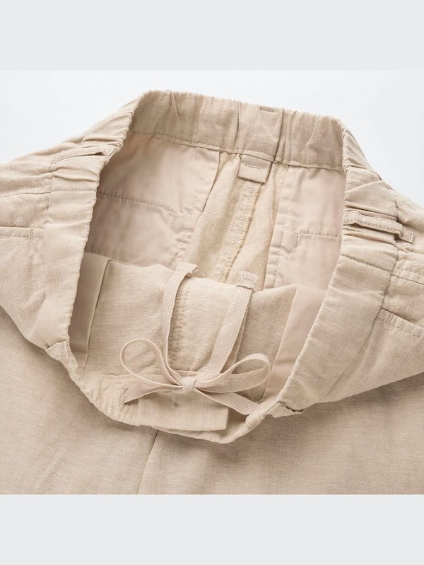 リネンブレンドショートパンツ（シャンブレー）