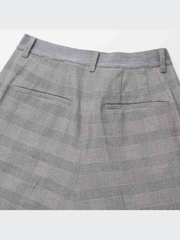 EZYアンクルパンツ（グレンチェック・丈標準66～68cm）