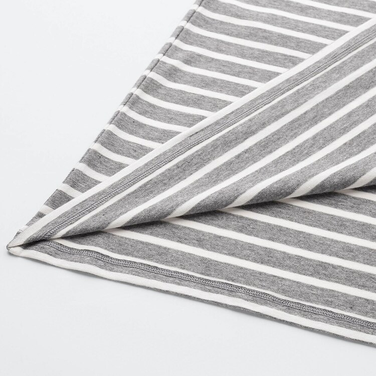 ボーダーロングブラワンピース 半袖 Women ユニクロ