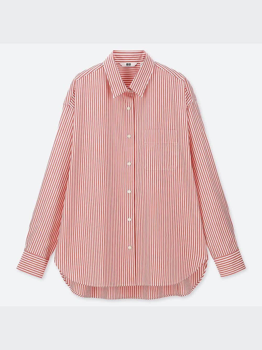 チャルリズページ ユニクロ公式 | エクストラファインコットンストライプシャツ（長袖