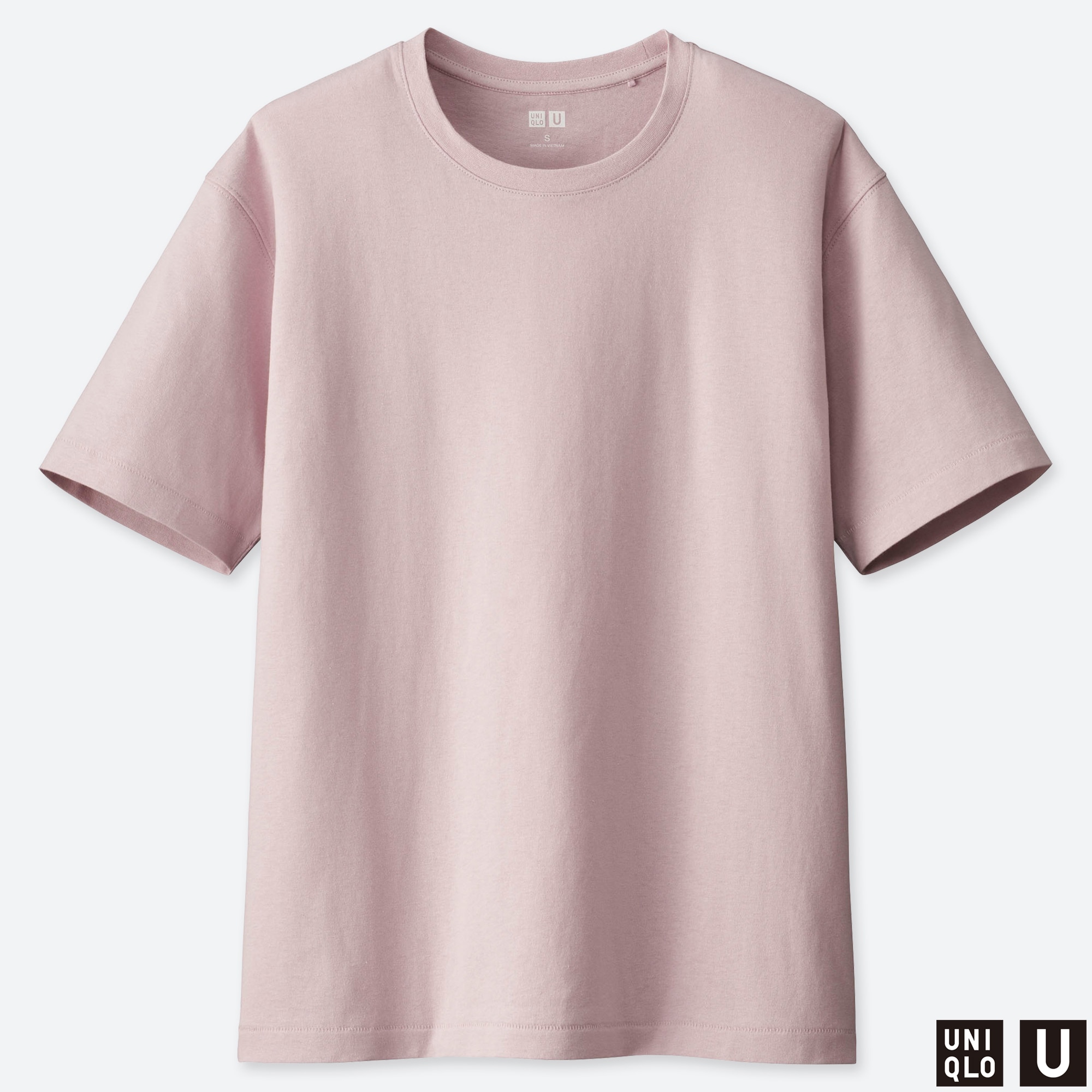 UNIQLO スーピマコットンリラックスフィットクルーT ピンク 半袖 L 