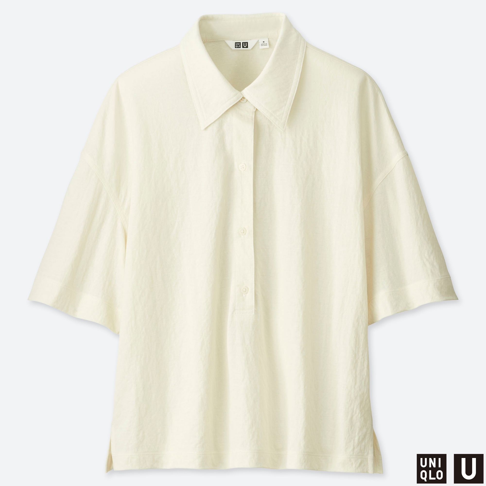 UNIQLOのリネンブレンドオープンカラーシャツ（半袖） | StyleHint