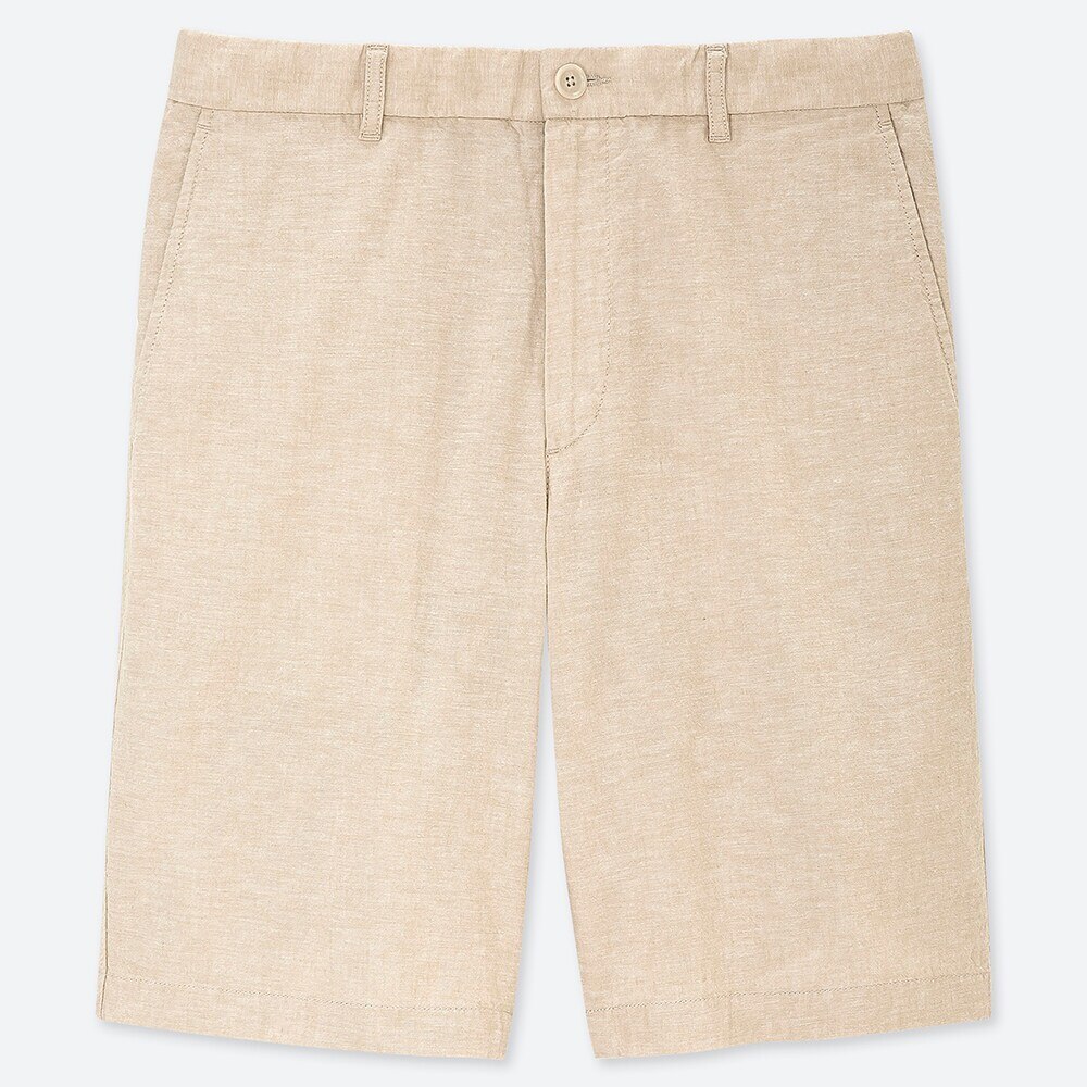 リネンブレンドハーフパンツ シャンブレー Men ユニクロ