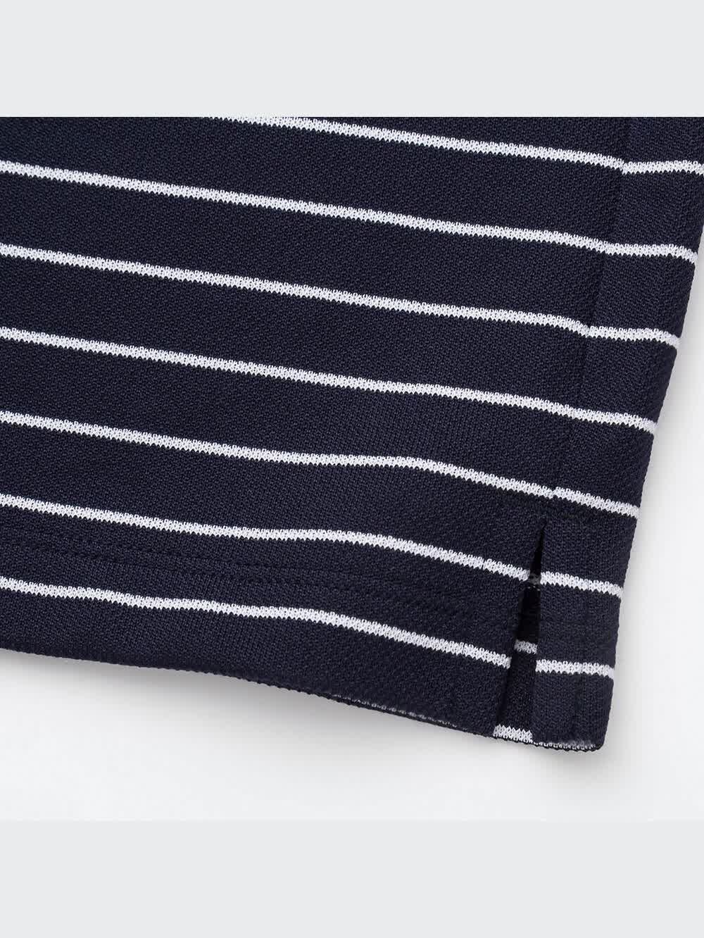 ユニクロ公式 | ドライEXカノコポロシャツ（ボーダー・半袖）