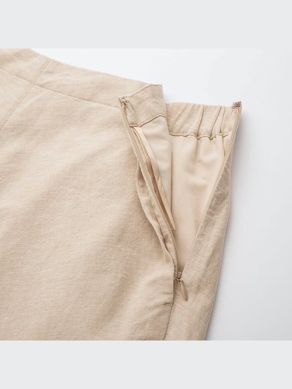 ユニクロ公式 | リネンコットンロングスカート（丈短め75～79cm）