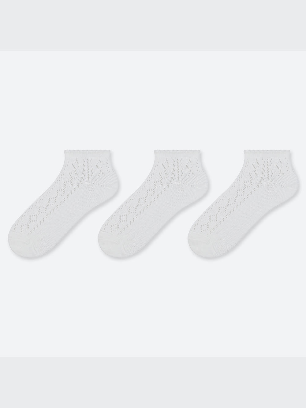 ユニクロ公式 | ショートソックス（レース・3足組）