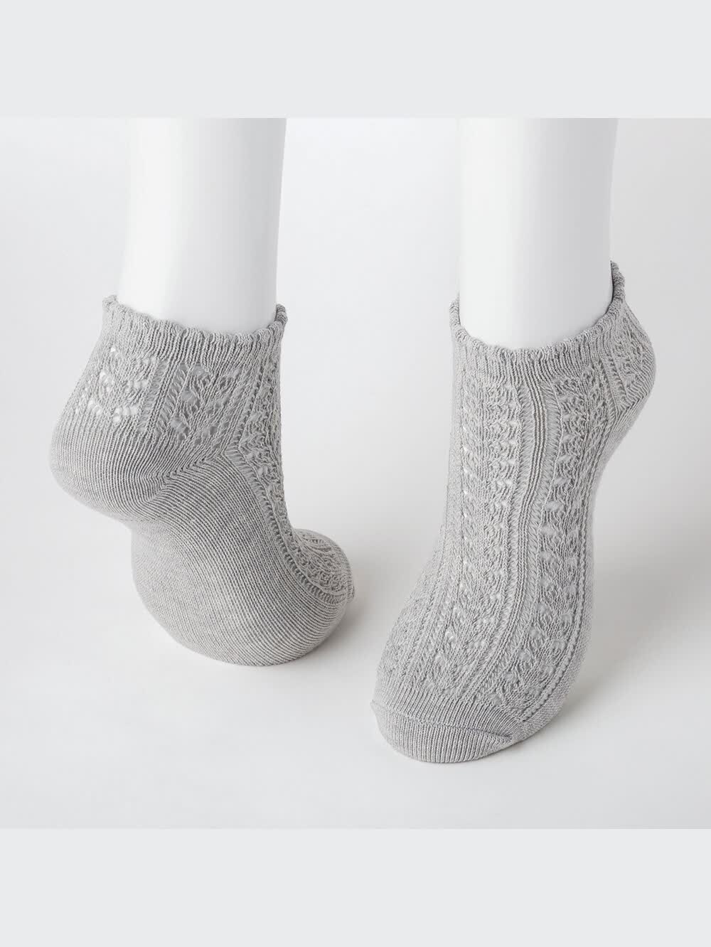 ユニクロ公式 | ショートソックス（レース・3足組）