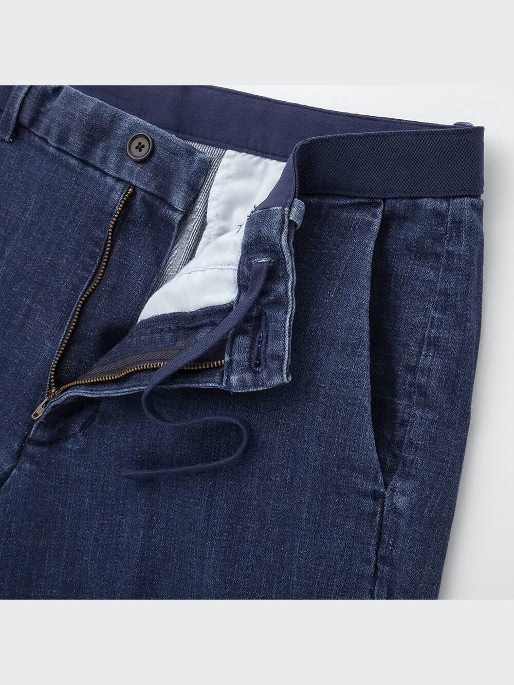 ユニクロ公式 | EZYリラックスフィットアンクルパンツ（デニム・丈長め