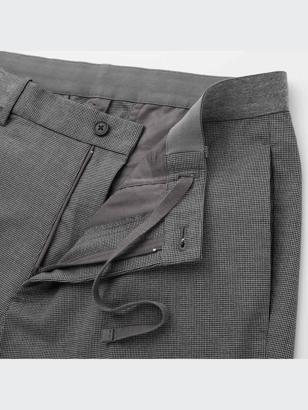 3点まとめ ユニクロ公式 | EZYアンクルパンツ（チドリ・丈長め76cm）