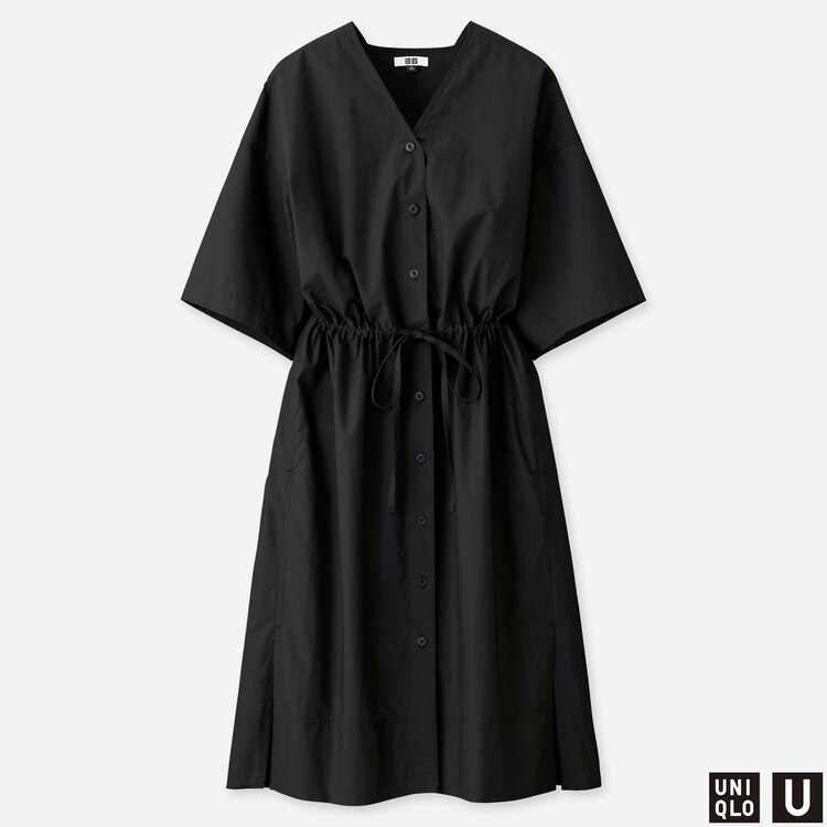 ユニクロ公式 シャツワンピース 半袖