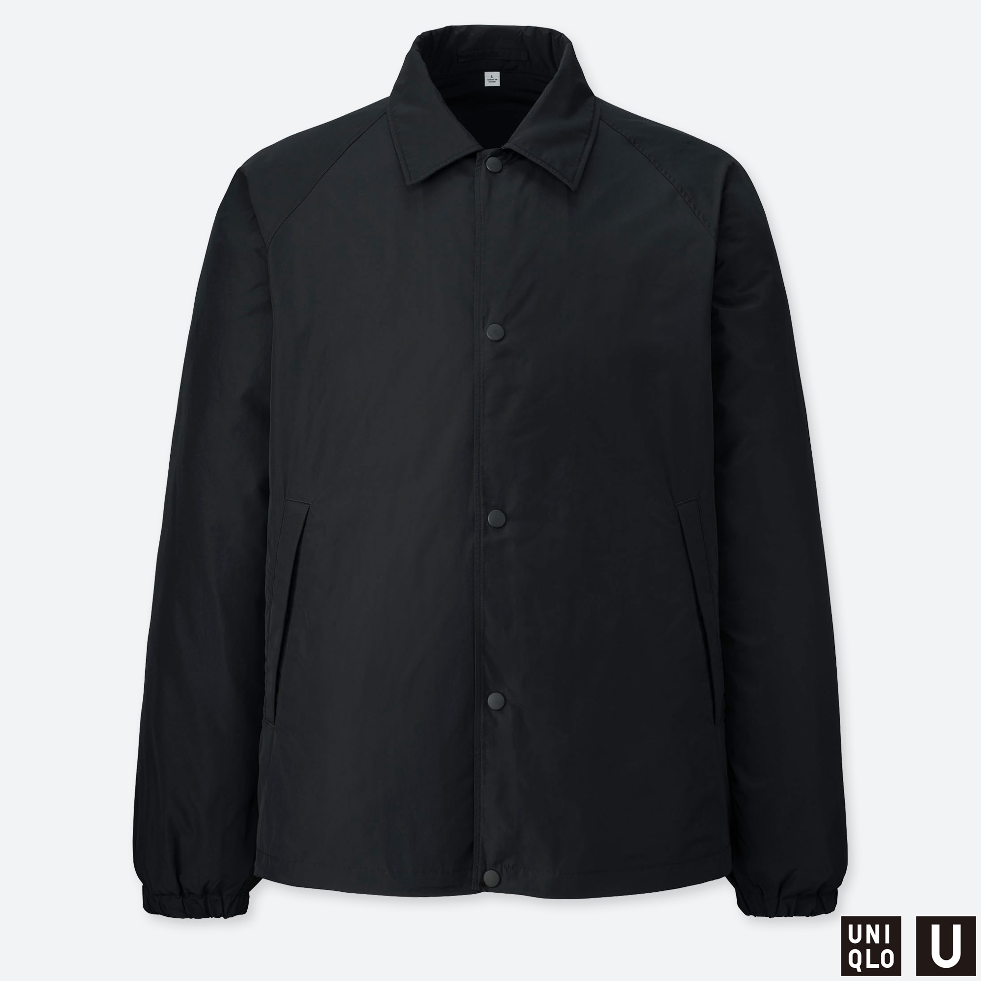 Uniqlo U ポケッタブル コーチジャケット BLACK Lサイズ