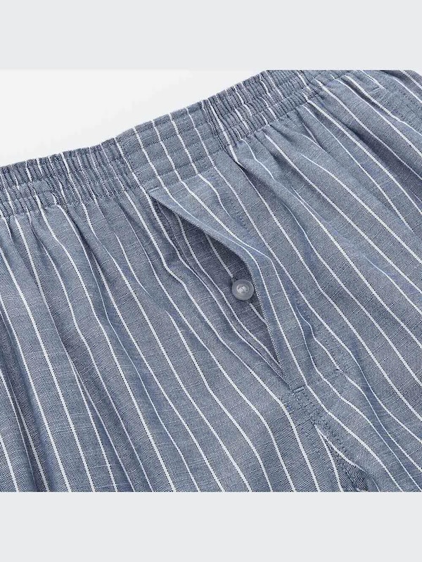 ステテコ（シャンブレーストライプ・前開き）