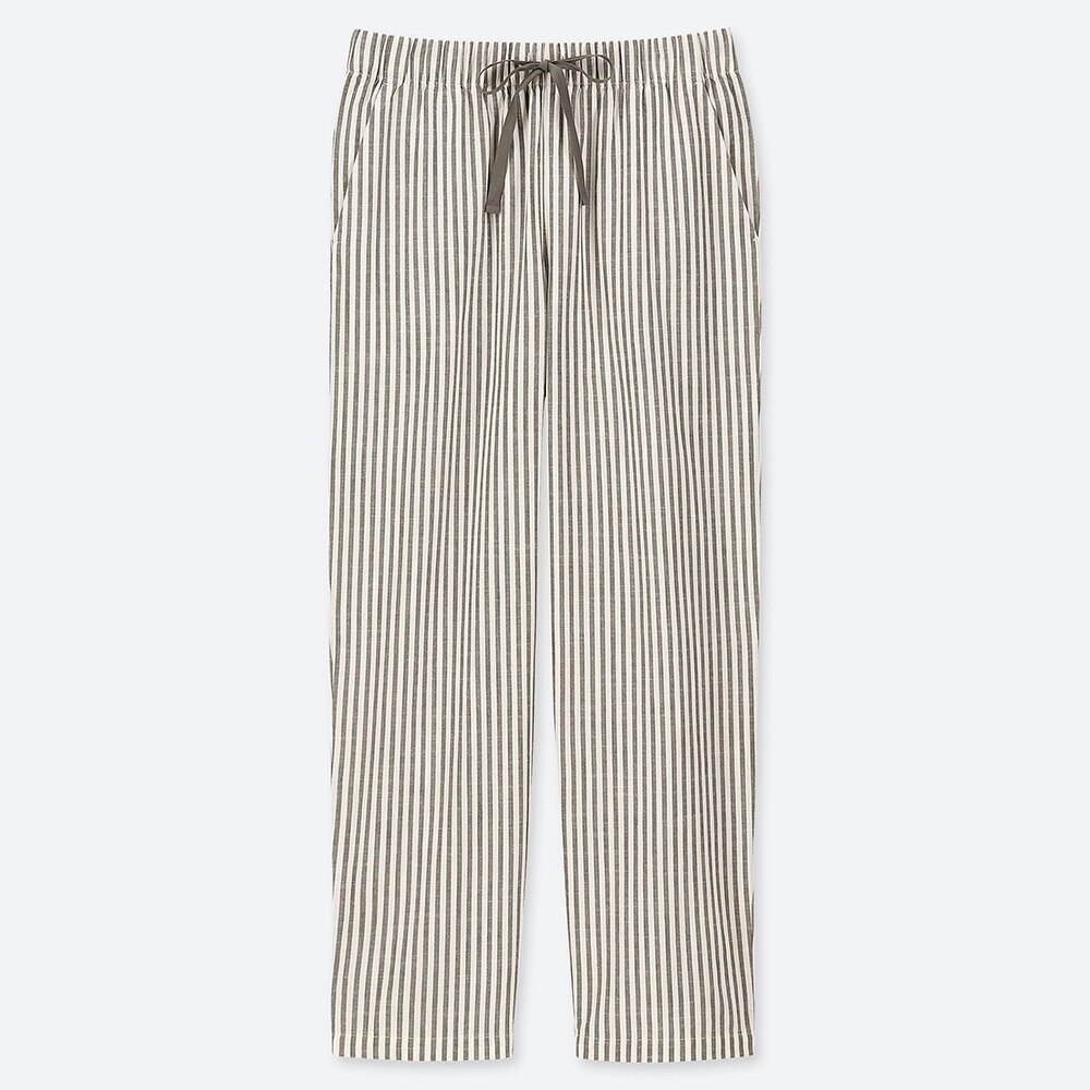 コットンリラックスアンクルパンツ ストライプ Women ユニクロ