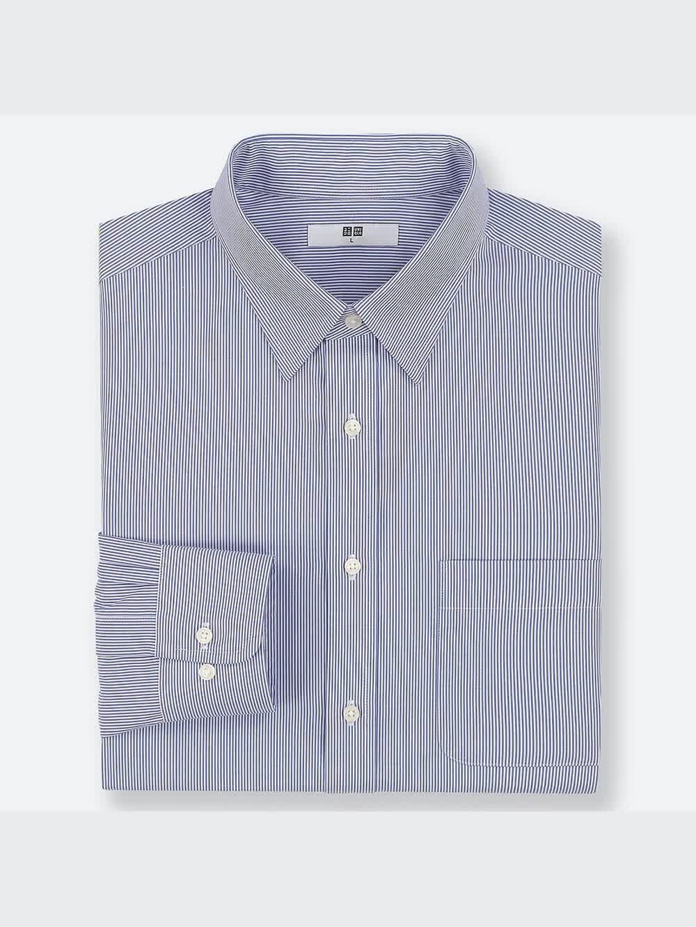 ユニクロ公式 | ファインクロスストライプシャツ（レギュラーカラー