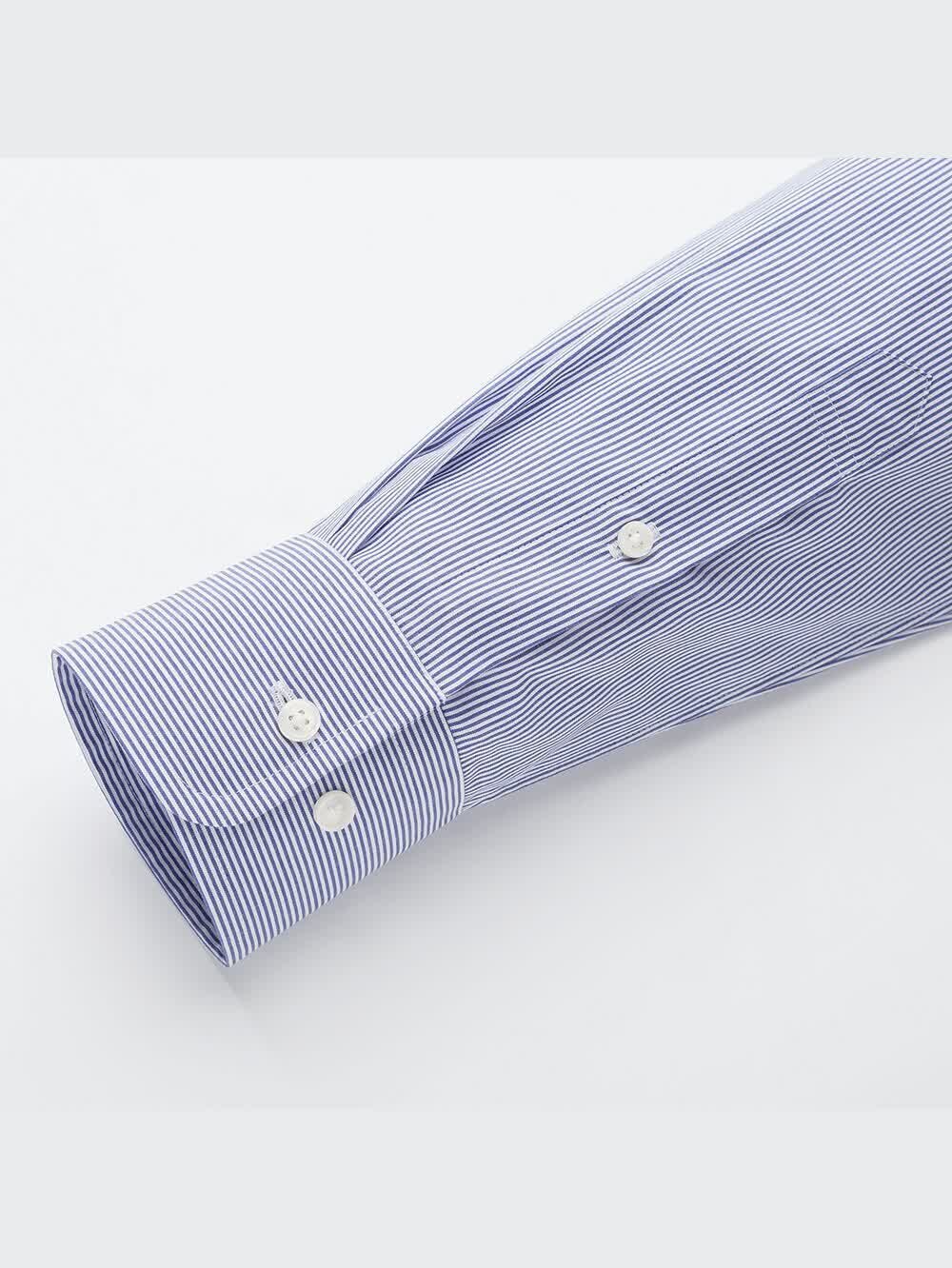 ユニクロ公式 | ファインクロスストライプシャツ（レギュラーカラー