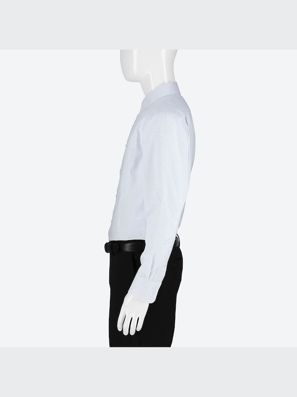 ファインクロスチェックシャツ（レギュラーカラー・長袖）