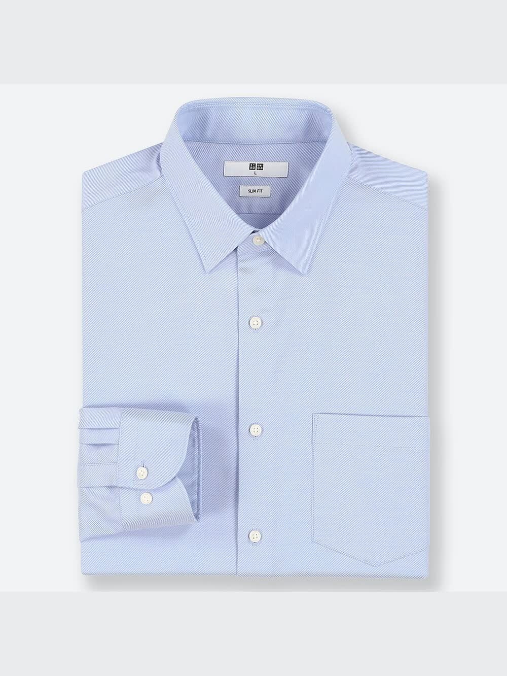 ユニクロ公式 | ファインクロスストレッチスリムフィットドビーシャツ