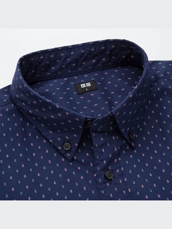 エクストラファインコットンブロードプリントシャツ（長袖）