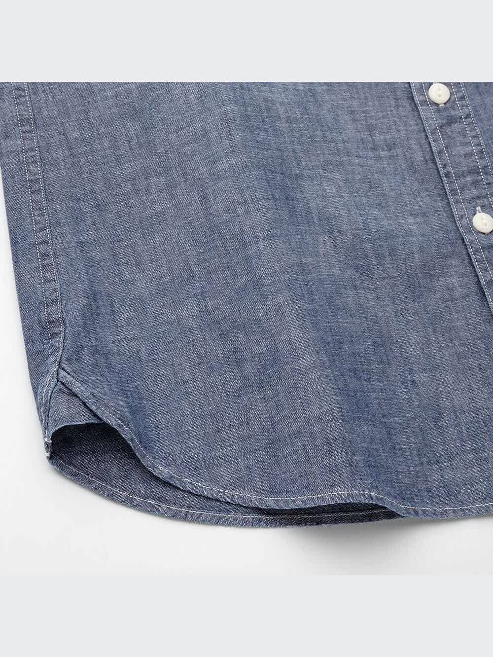 アビリティワン 4736256 ユニクロ公式 | シャンブレーワークスリムフィットシャツ（長袖）