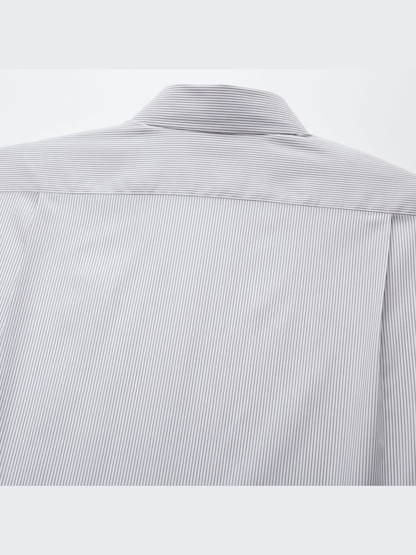 ドライイージーケアストライプシャツ（レギュラーカラー・半袖）
