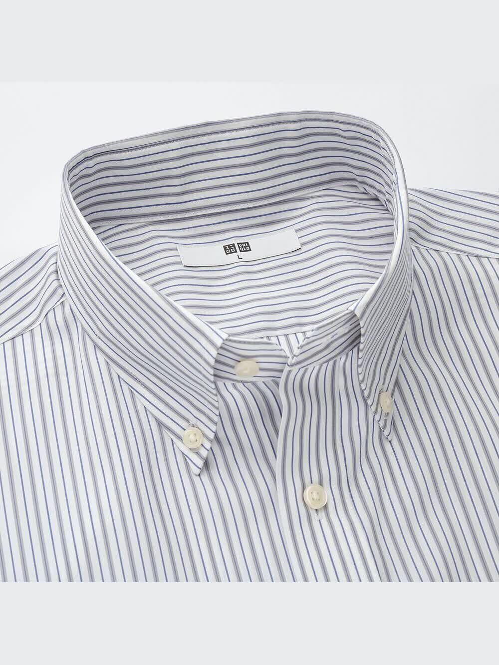 ユニクロ公式 | ドライイージーケアストライプシャツ（ボタンダウン
