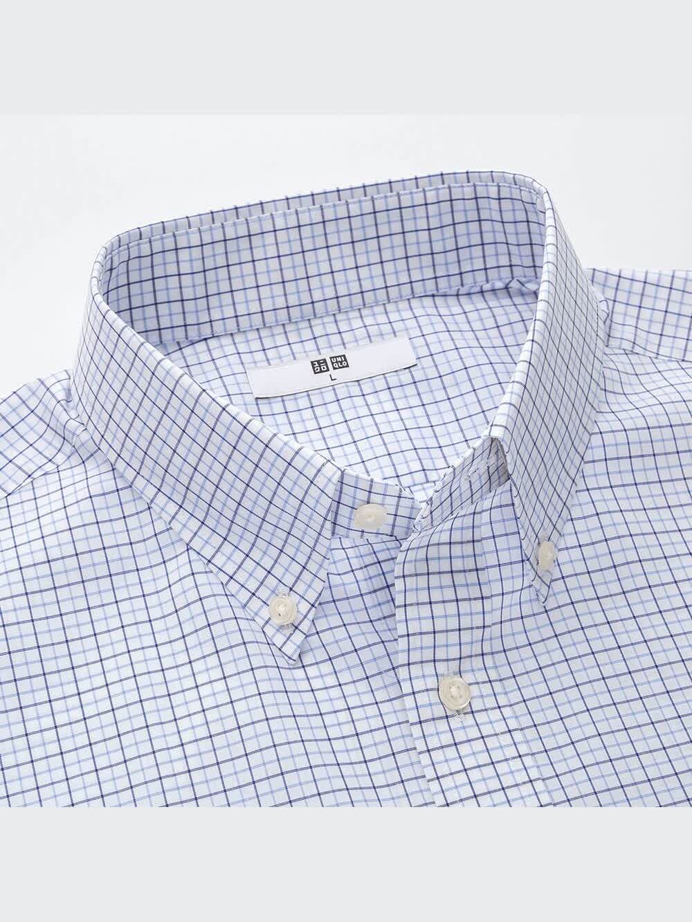 LiLiページ ユニクロ公式 | ドライイージーケアチェックシャツ（ボタンダウン