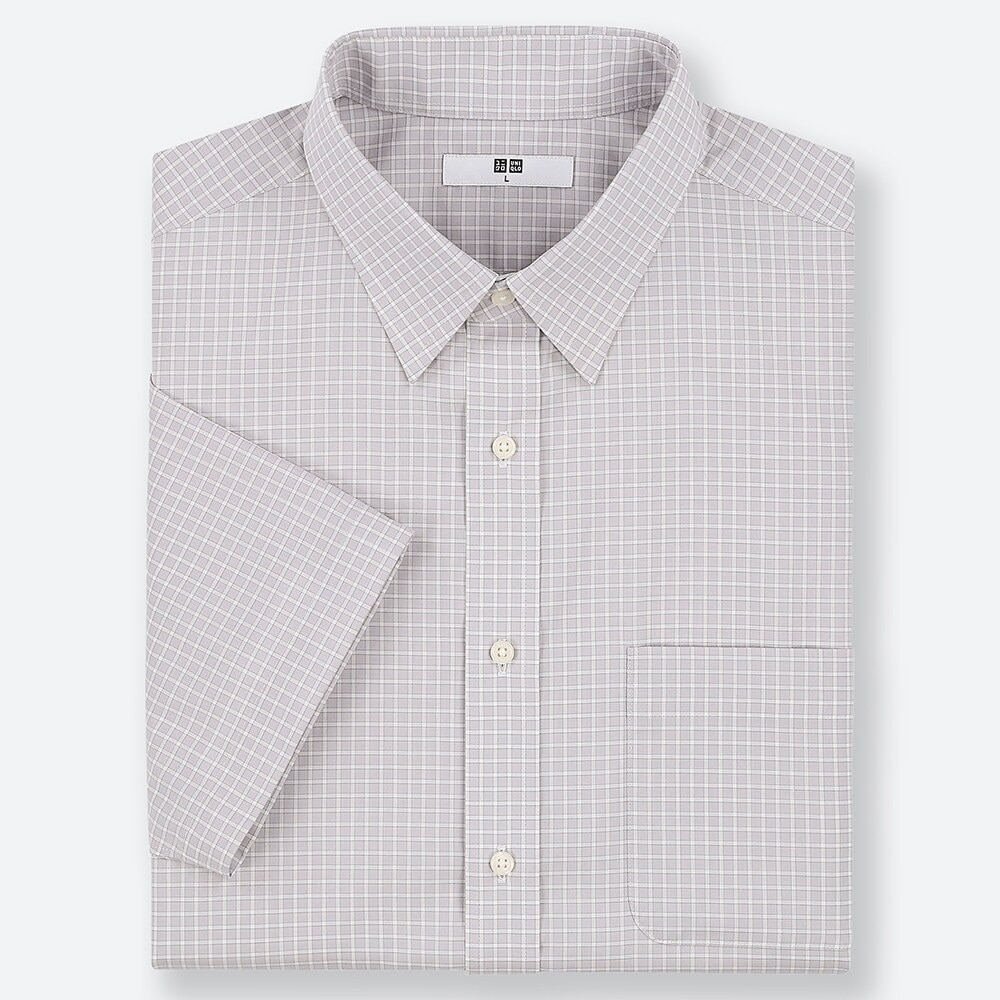 ユニクロ公式 | ドライイージーケアチェックシャツ（レギュラーカラー・半袖）