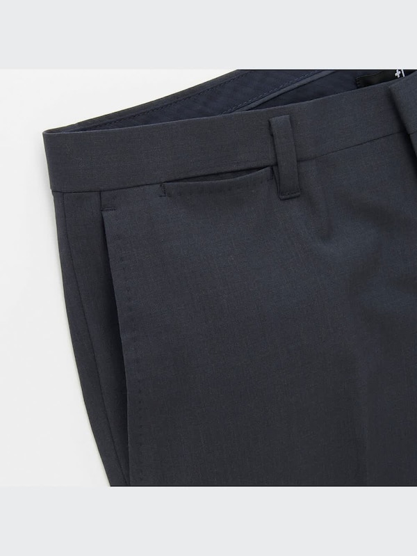 （J）ウールノータックパンツ（スリムフィット）
