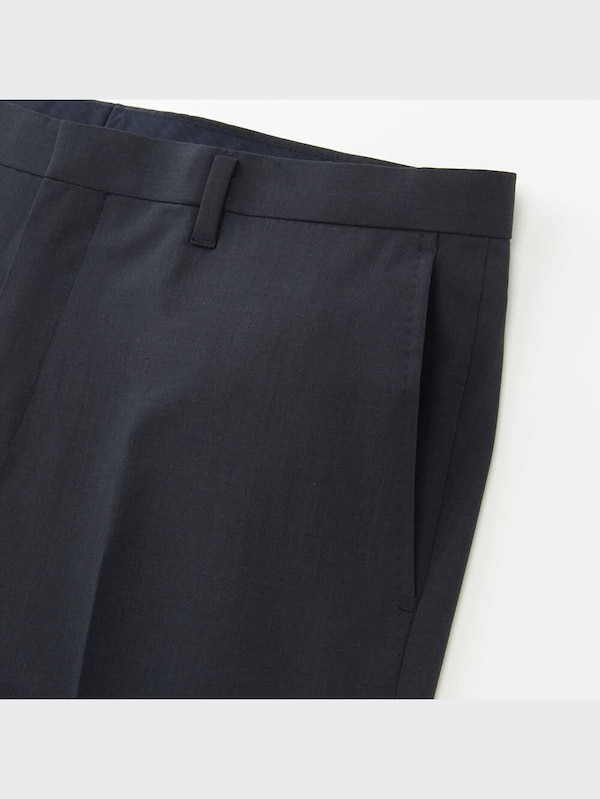 （J）ウールノータックパンツ（スリムフィット）