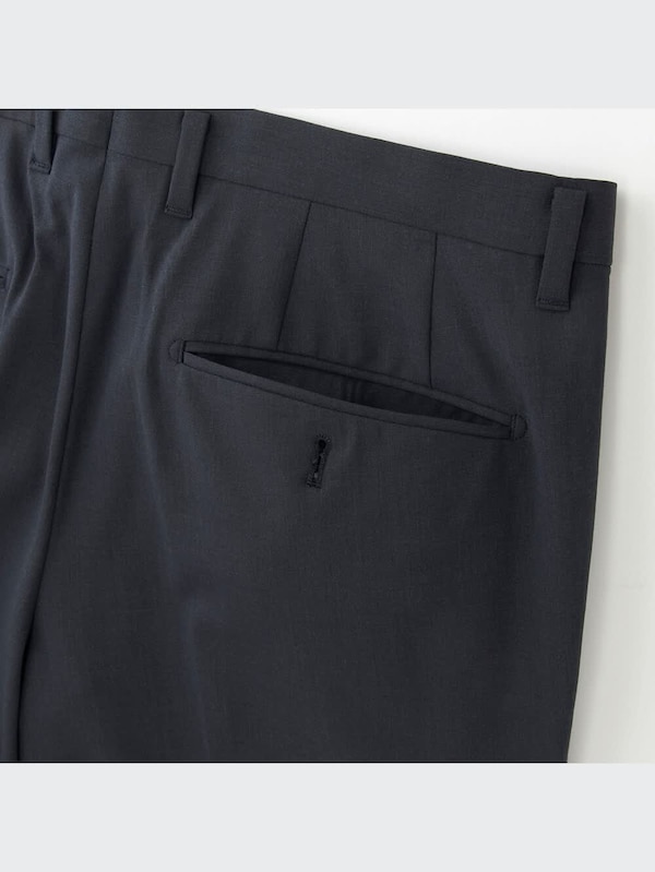 （J）ウールノータックパンツ（スリムフィット）