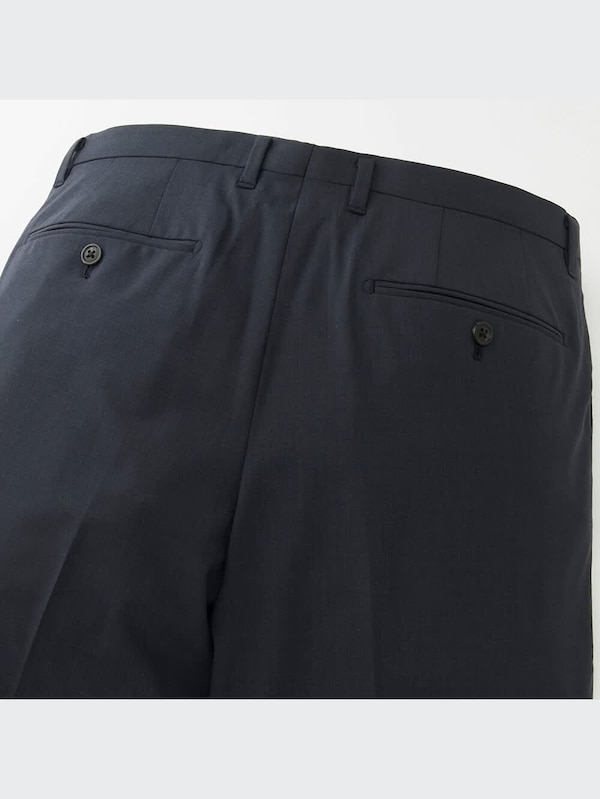 （J）ウールノータックパンツ（スリムフィット）