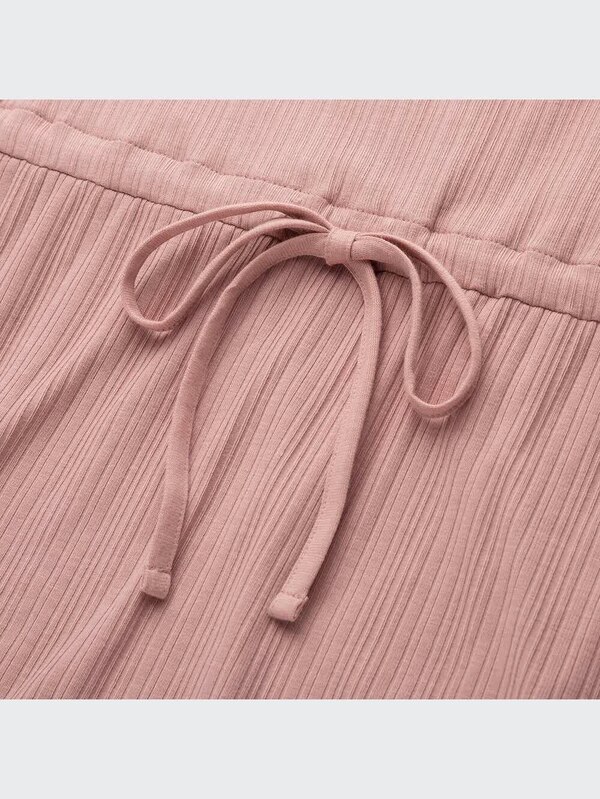 リラックスラウンジリブワンピース（パッド付き・ノースリーブ）