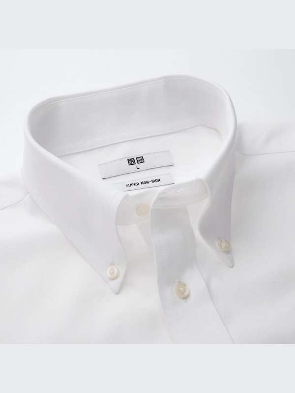 スーパーノンアイロンシャツ（ボタンダウンカラー・3XLサイズ・長袖）