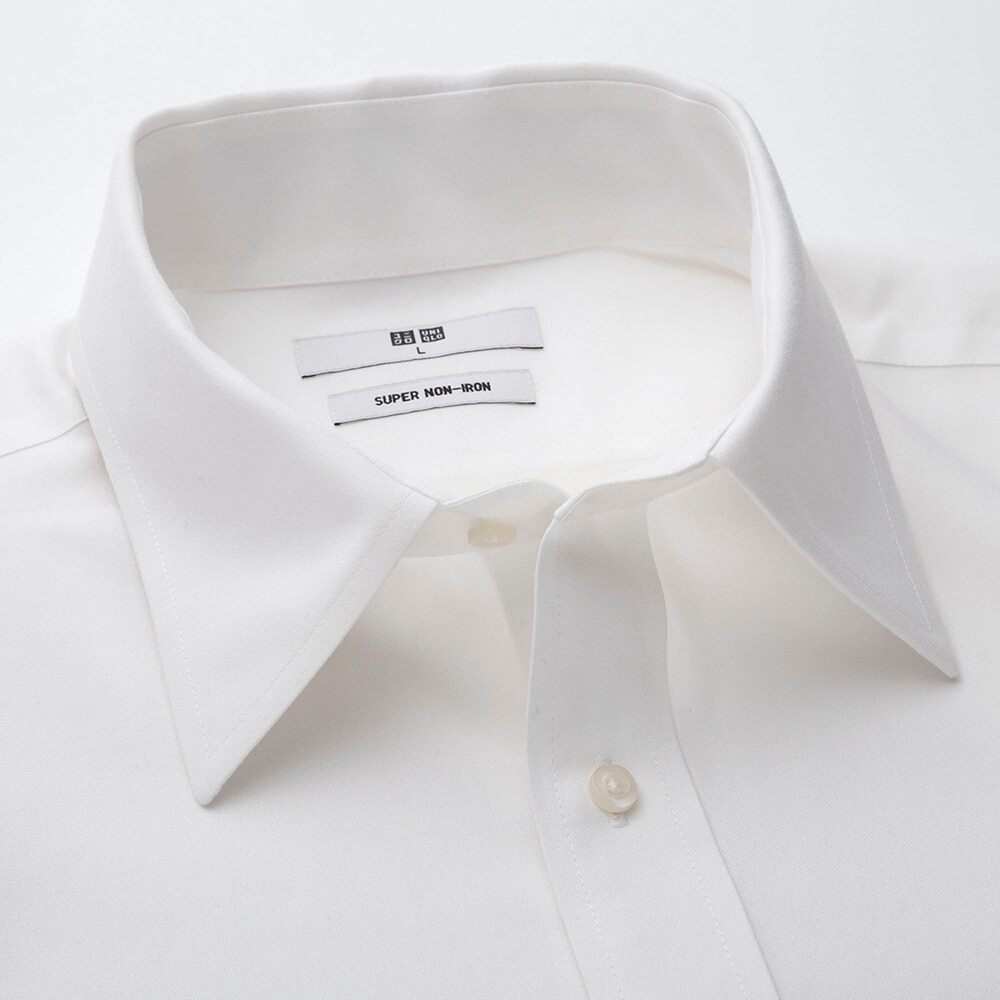 スーパーノンアイロンシャツ レギュラーカラー Xxlサイズ 長袖 Men ユニクロ