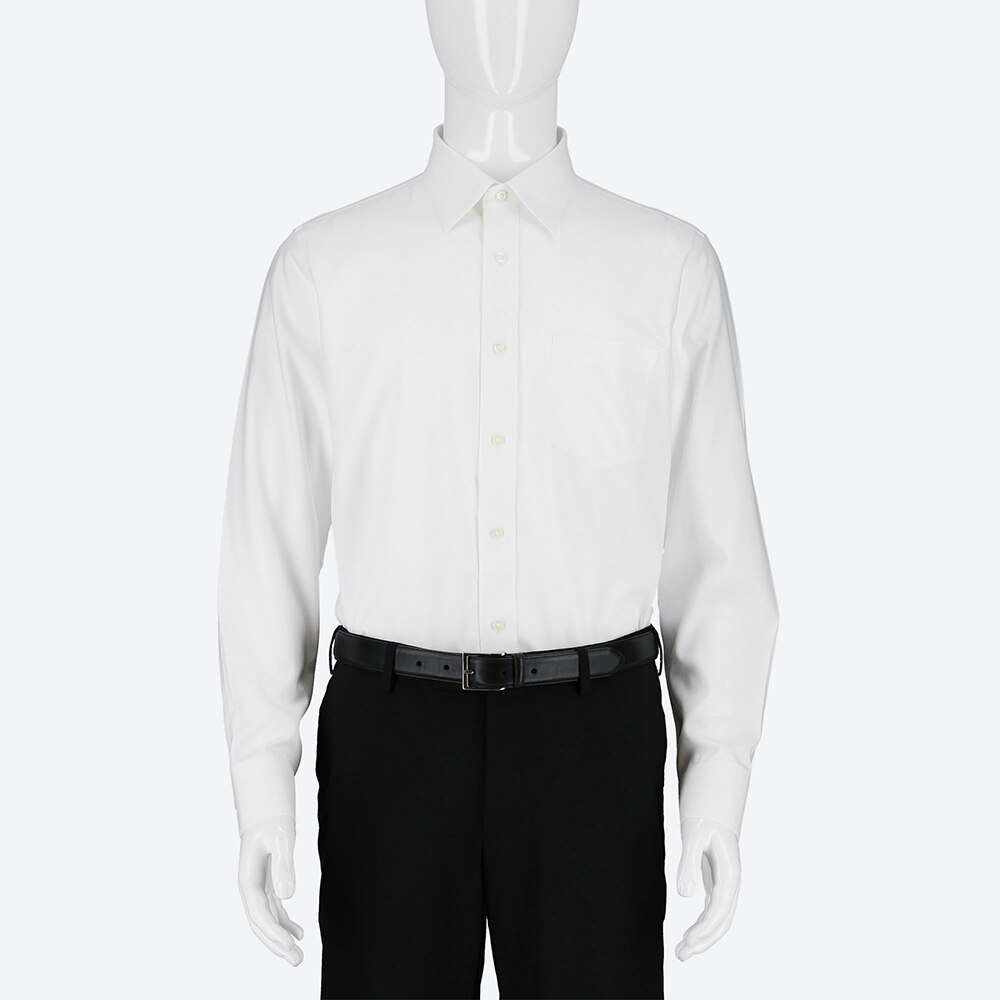 スーパーノンアイロンスリムフィットシャツ レギュラーカラー Lサイズ 長袖 Men ユニクロ