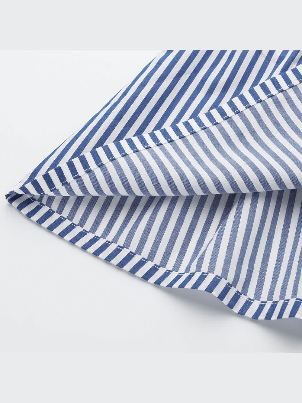 ユニクロ公式 | GIRLS ストライプシャツワンピース（半袖）