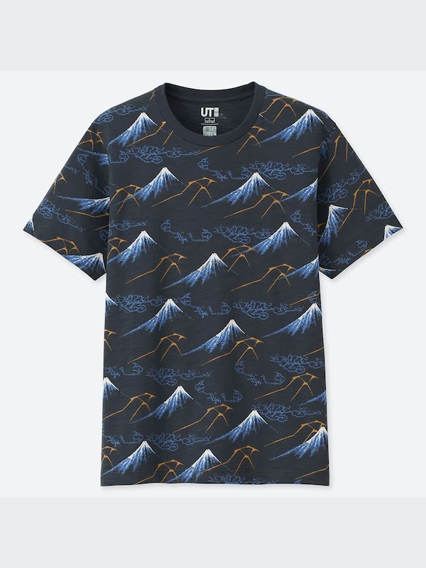 北斎ブルー UT（グラフィックTシャツ・半袖）