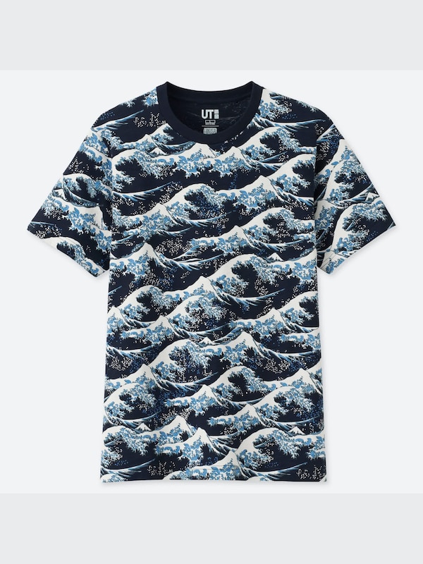 北斎ブルー UT（グラフィックTシャツ・半袖）
