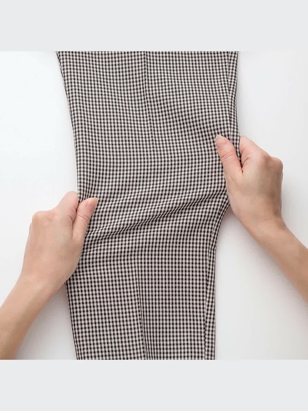 イージーケアストレッチクロップドパンツ（ギンガムチ��ェック・丈標準60～62cm）