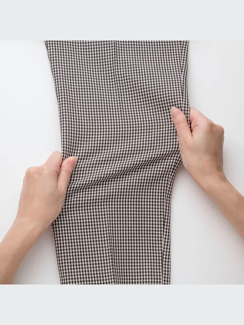 ユニクロ公式 | イージーケアストレッチクロップドパンツ（ギンガム