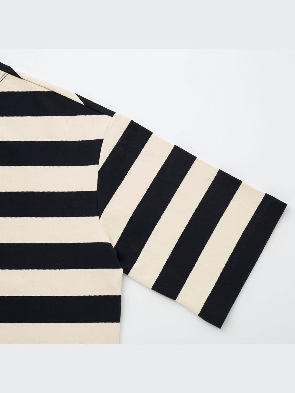 ユニクロ公式 | ボーダーT（7分袖）