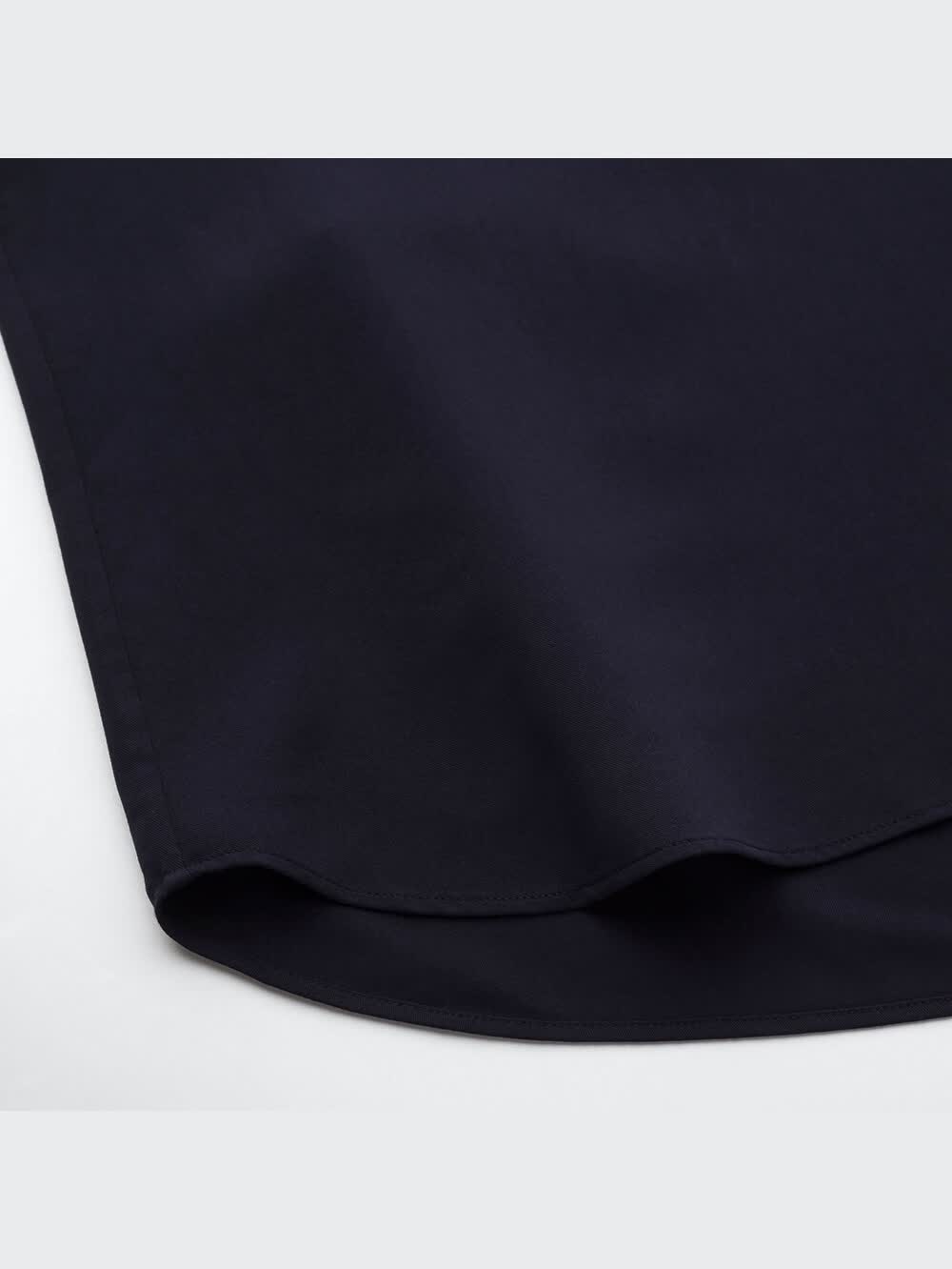 名無しさま専用 UNIQLO ユニクロ レーヨンスタンドカラーブラウス（7分袖） 黒