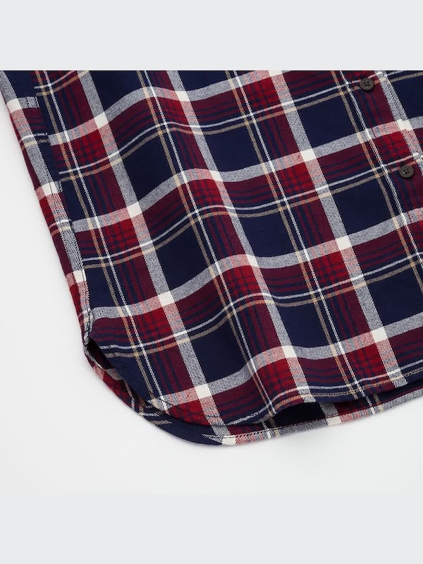 フランネルチェックシャツ（長袖）