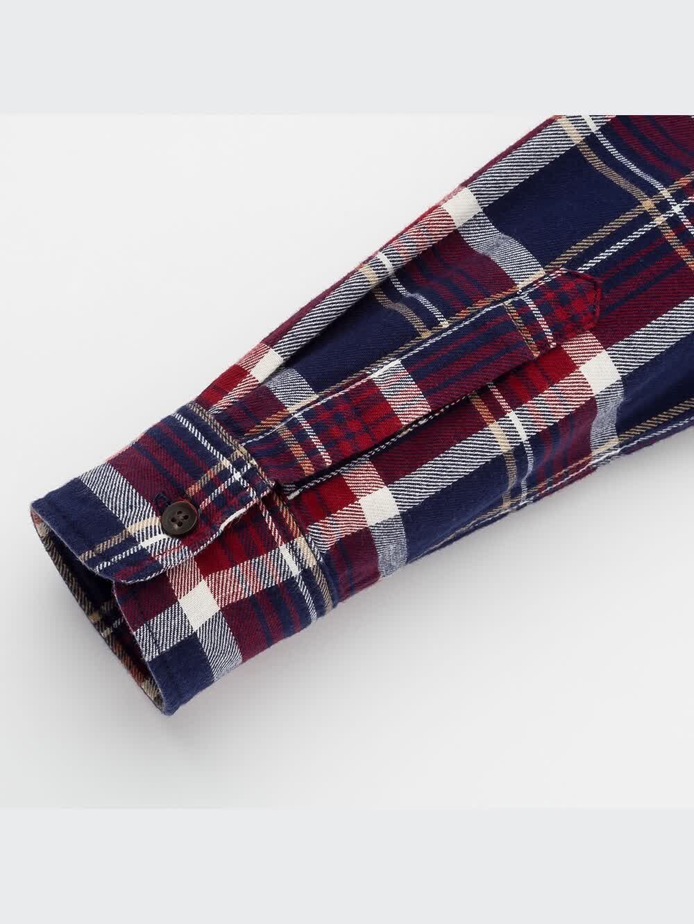 ユニクロ公式 | フランネルチェックシャツ（長袖）