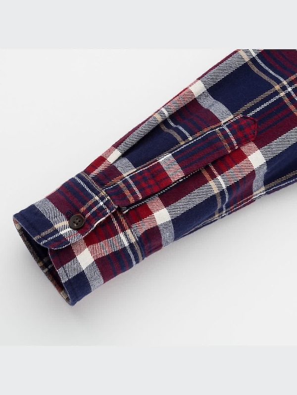 フランネルチェックシャツ（長袖）