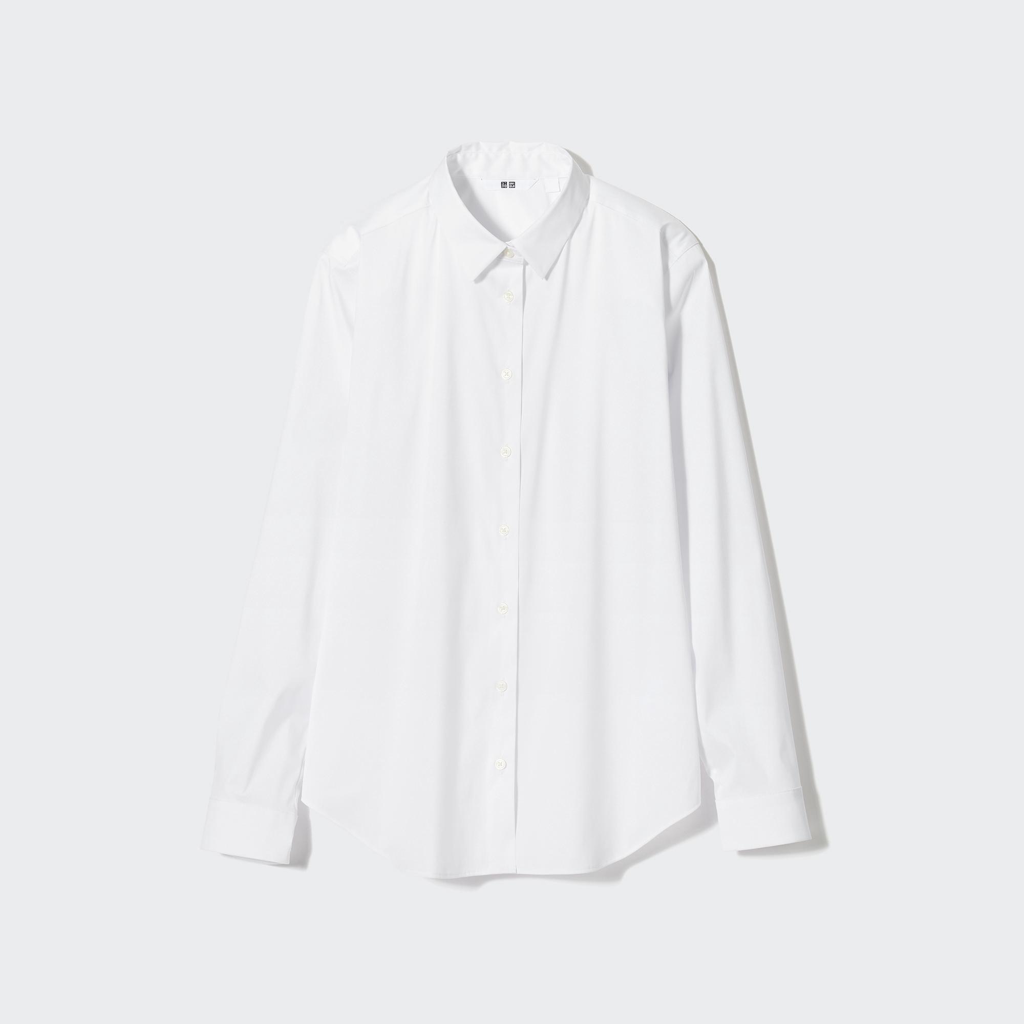 UNIQLO ユニクロ レディース ストレッチシャツ L - 通販 - nickhealey