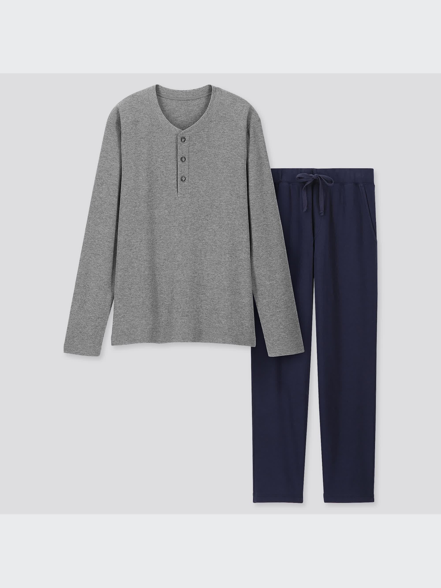 ユニクロ公式 | ウルトラストレッチワッフルセット（ヘンリーネック