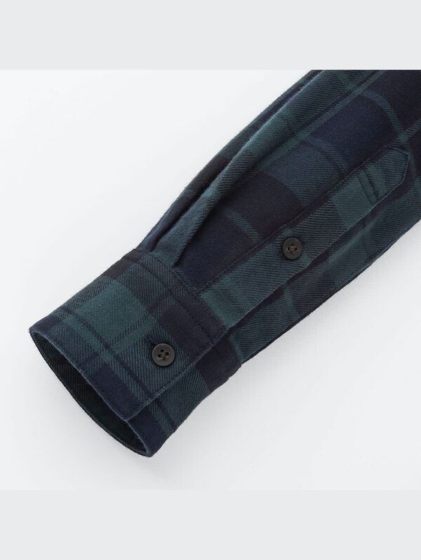 フランネルシャツワンピース（長袖）