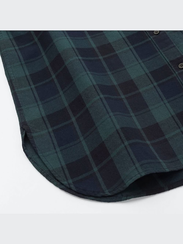 フランネルシャツワンピース（長袖）